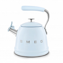 Чайник со свистком "Smeg", 2,3 л, пастельный голубой
