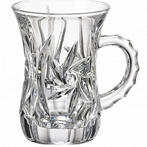 Набор для чая Crystalite Bohemia "Armudu Pinwheel", 6 шт, 120 мл