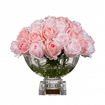 Ароматизированный букет 31см."Centrepiece rose buds" микс розовый, 37 роз, Cote Noire