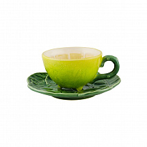 Набор для чая Bordallo Pinheiro "Лимон", на 1 персону, 2 предмета, желтый