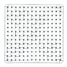 Тарелка квадратная Nachtmann "Bossa Nova", 21 см