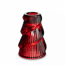 Подсвечник 9см."Елка" красный