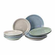 Набор тарелок на 6перс.12шт."Mixed II"