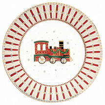 Тарелка закусочная, 19 см. Паровоз, Polar Express