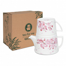 Набор для чая 350мл на 1перс.4пред."Cherry Blossom"