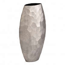 Ваза для цветов 39см."Diamond" серебряная