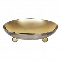 Ваза для фруктов н/н 34см."Colten" золотая