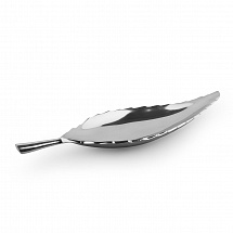 Блюдо 42см."Лист" Royal Family серебряное