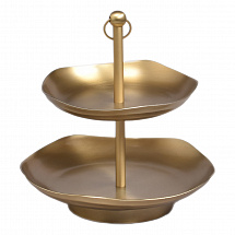 Горка двухъярусная 25см."Ciara" золотая