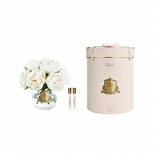 Ароматизированный букет 20см."Heritage Peonies" бело-розовый