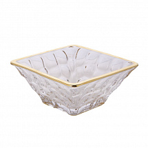 Уценка.Ваза для конфет 11см."Marble Голд"