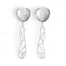Набор сервировочный Michael Aram "Pomegranate Silver", 2 предмета, 30 см