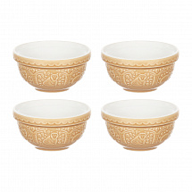 Набор чаш In the Forest, 9,5 см, 4 шт, коричневый