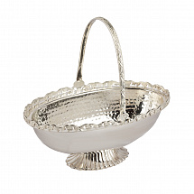 Корзина 27x15см. Royal Family серебренная