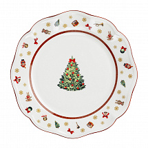 Тарелка 27см."Елка" белая