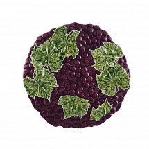 Блюдо для сыра Bordallo Pinheiro "Виноград", 36 см, фиолетовое