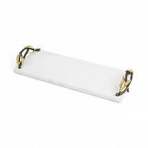 Поднос Michael Aram "Zen Garden", прямоугольный, 39х15 см, мрамор