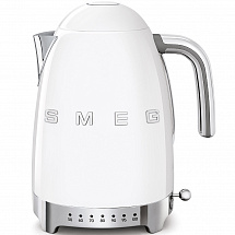 Чайник электричесткий с регулируемой температурой "Smeg", 1,7 л, белый, 2400 Вт