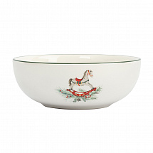 Салатник 16см."Лошадка и елка" зеленый