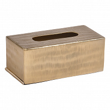 Держатель для коробки с салфетками 26х13см."Saige" золотой