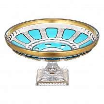 Ваза для фруктов н/н 33см."Антик Бирюза"