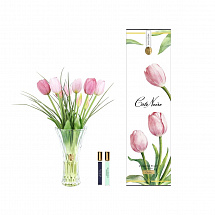 Ароматизированный букет 20см."Charente Tulips" розовый