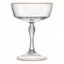 Набор креманок 275мл.4шт."America '20s" золотой ободок матовый