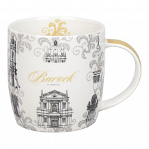 Кружка 400мл."Architecture - Barock" серая