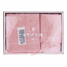 Набор полотенец 3шт."New Flora" грязно-розовый Maison Dor