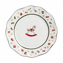 Тарелка 19см."Лошадка" белая