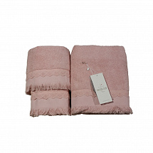 Набор полотенец 3шт."MELISSA" розовый