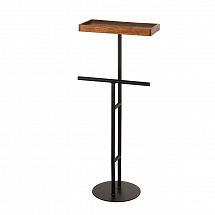 Подставка в ванную для одежды с полкой