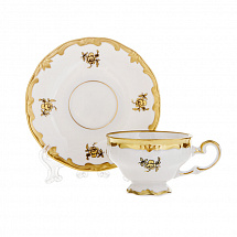 Набор для кофе мокко 100мл на 6перс.12пред."Роза золотая"