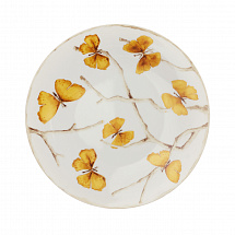 Тарелка Michael Aram "Butterfly Ginkgo Gold", 22 см, фарфор