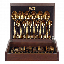 Набор столовых приборов на 6перс.24пред."Croise" золотой