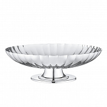 Ваза для фруктов н/н 28см."Bernadotte" серебряная