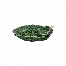 Блюдо для закусок 34см."Cabbage" зеленое