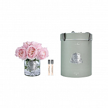Ароматизированный букет 26см."Garden rose bouquet", розовый, Cote Noire