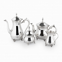 Набор для чая 4пред. Royal Family серебреный