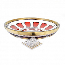 Ваза для фруктов н/н 33см."Антик Рубин"