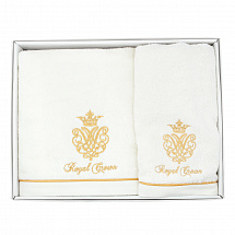 Набор полотенец 3шт."Royal Crown" кремовый