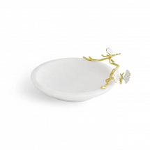 Блюдо Michael Aram "Butterfly Ginkgo", 22 см, мрамор