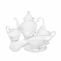 Сервиз кофейный Weimar Porzellan на 6 персон "Недекорированный", 16 предметов 