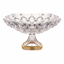 Ваза для фруктов н/н 35см."Samba Melody" золотая