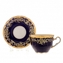 Набор для капучино 400мл на 1перс.2пред."Ювел синий"