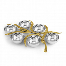 Менажница Michael Aram "Palm", 6 секций, 32х22 см