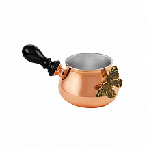 Молочник к турке д/кофе "Бабочки" медный с луж. с чернью