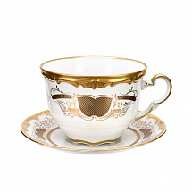 Набор для капучино 400мл на 1перс.2пред."Симфония золотая"