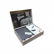 Комплект постельного белья 6пред."Volante" серый Maison Dor