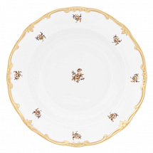Набор глубоких тарелок 24см.6шт."Роза золотая"